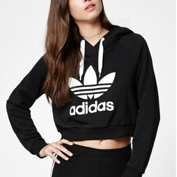 ladies black adidas hoodie